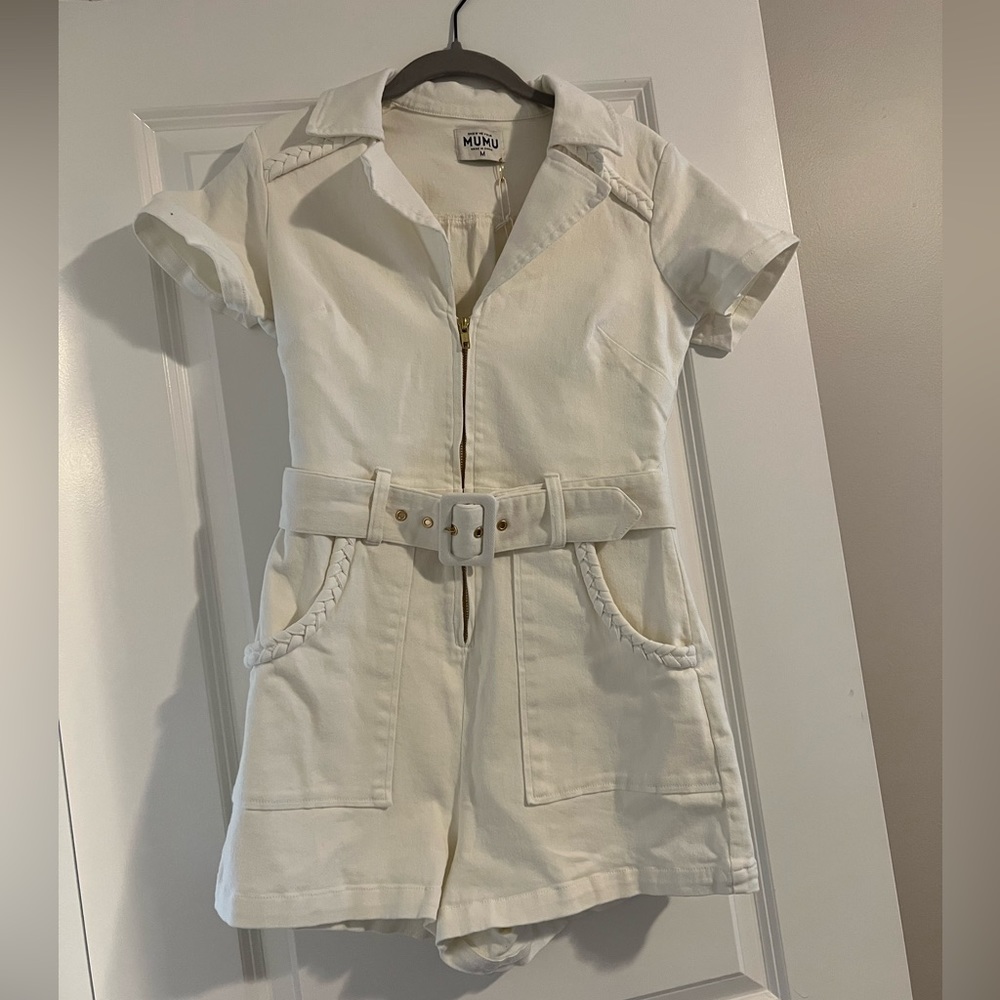 Show me your Mumu white romper / jumpsuit. Brand new never worn